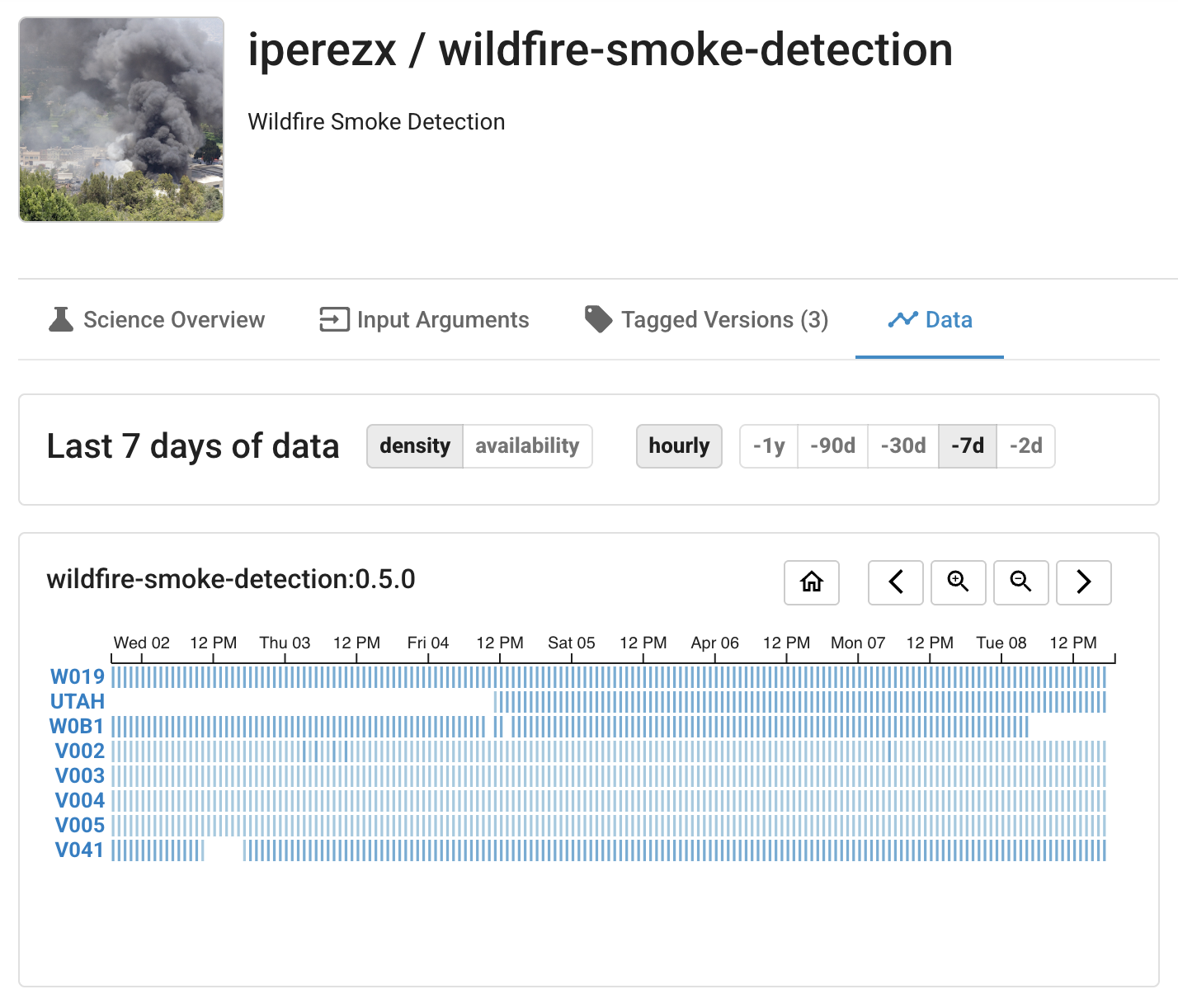 wildfire smoke detection app image
